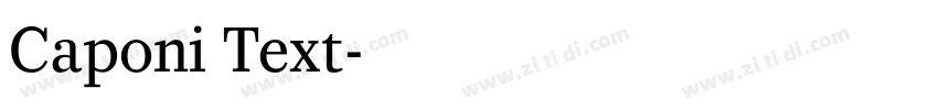 Caponi Text字体转换